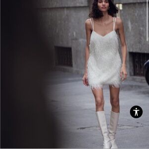 Zara White Mini Dress